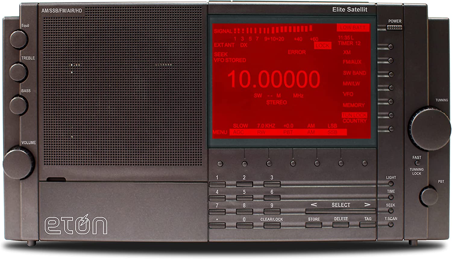 Eton Elite Satellit AM/FM/HD Radio with Shortwave, Aircraft, SSB, RDS, HD Range-Car Toys