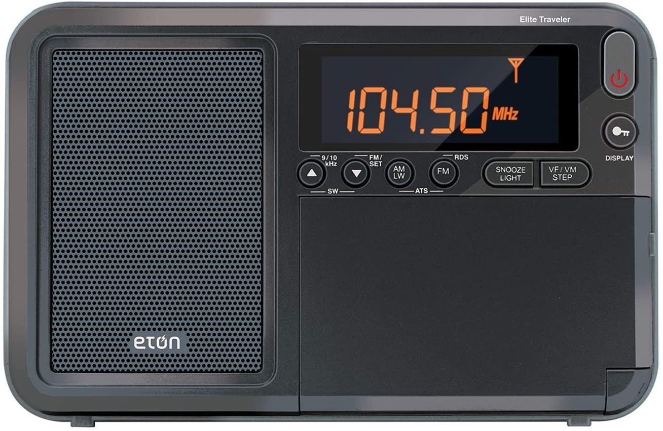 Eton Elite Traveler AM/FM/LW/Shortwave Radio w/ RDS & Custom Leather Carry Cover-Car Toys