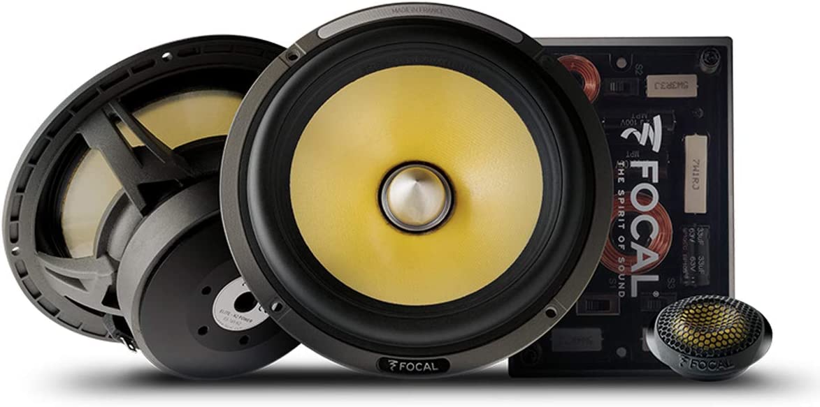 Focal ES 165 K2 Power Elite 6.5" 200 Watt Component Car Audio Speaker System-Car Toys