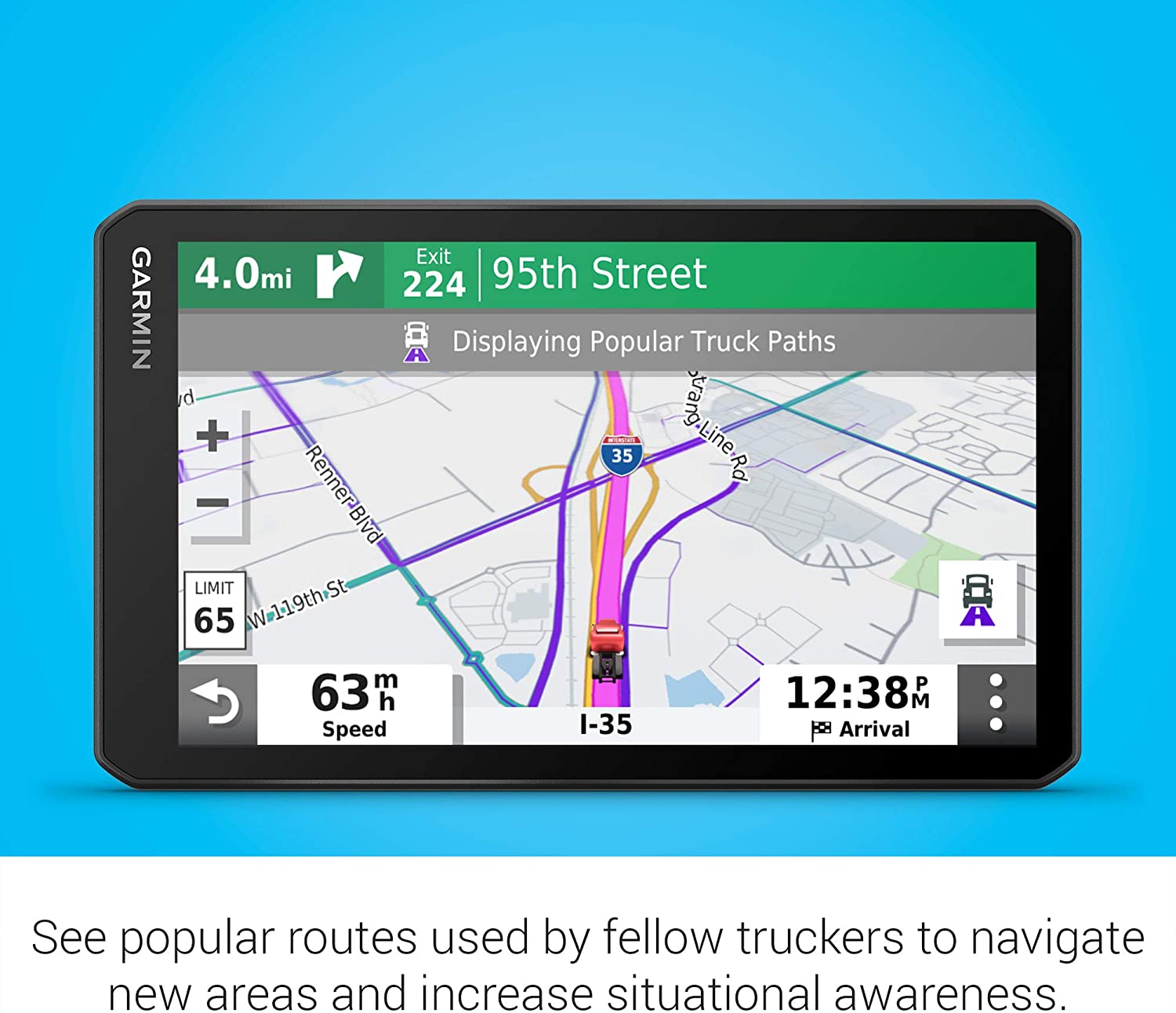 Garmin dezl OTR700 7" Truck Navigation GPS w/ Routing, Parking, Services & Stops-Car Toys