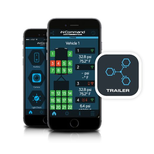 iN-Command NCTP100 Tire Pressure Monitoring System, 4 BT Sensors, App Enabled-Car Toys