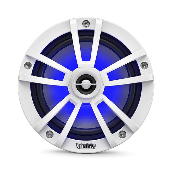 Infinity 622MW 6.5" Marine Powersports WP Coaxial Speakers, LED Lighting, 225W-Car Toys