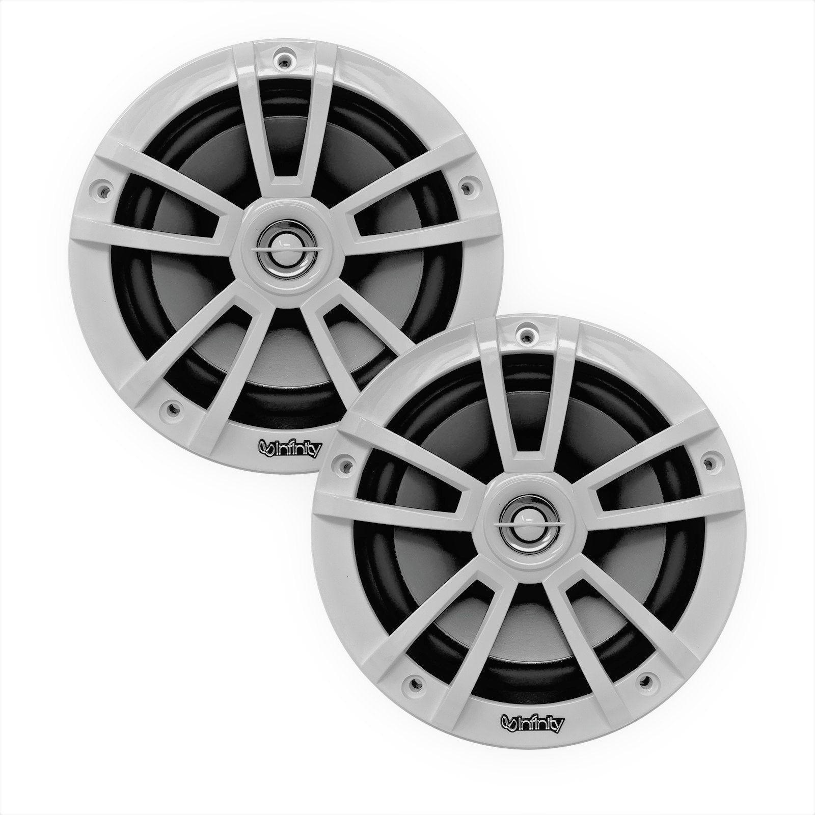 Infinity 622MW 6.5" Marine Powersports WP Coaxial Speakers, LED Lighting, 225W-Car Toys