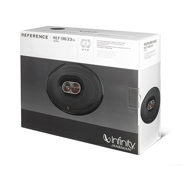 Infinity Reference 9633IX 6"x9" 3-way Car Audio Speakers, 100 W RMS, 3 Ohm-Car Toys