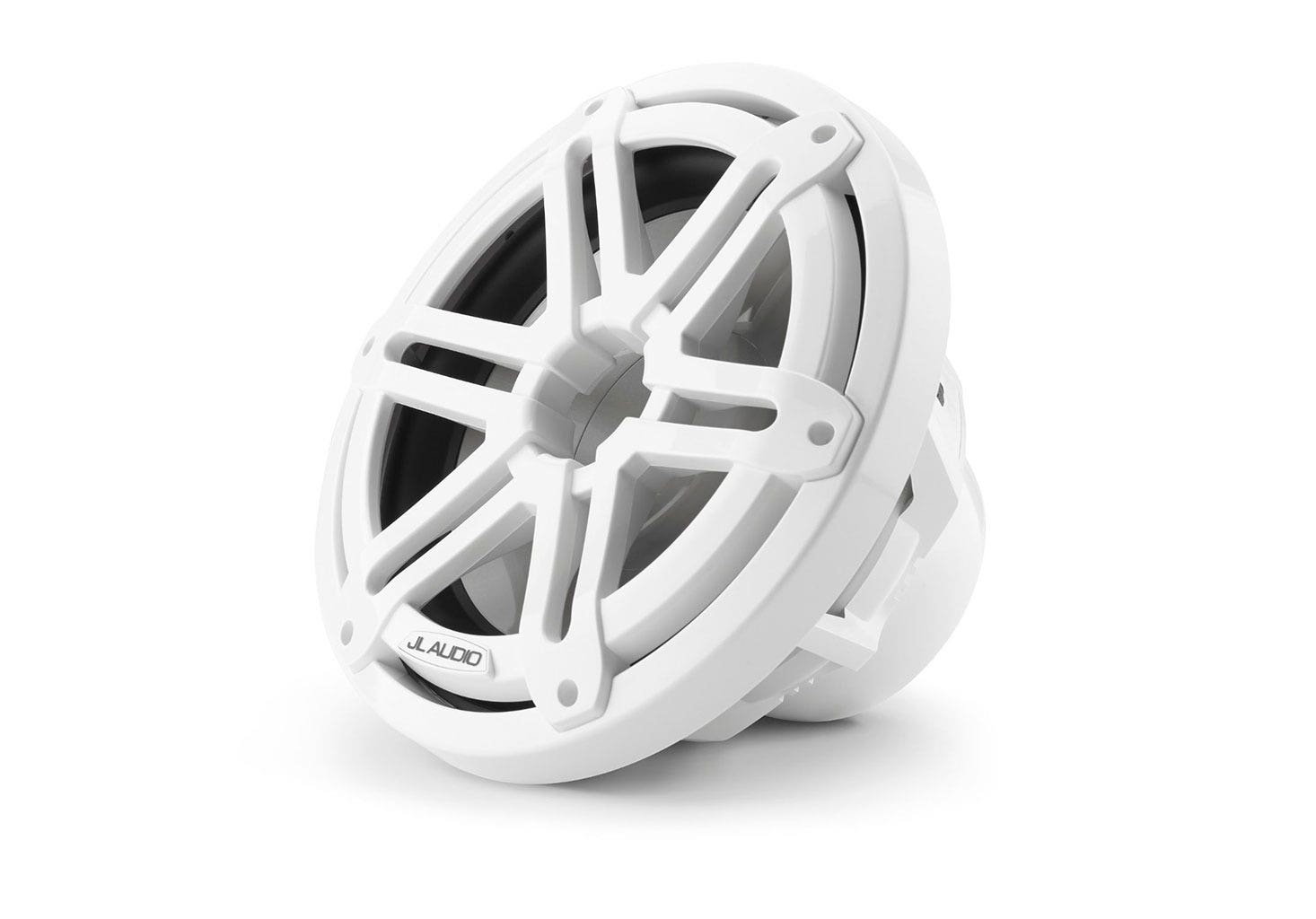 JL Audio M3-10IB-S-Gw-4 10" Marine Subwoofer Gloss White Sport Grille - 4 Ohm-Car Toys