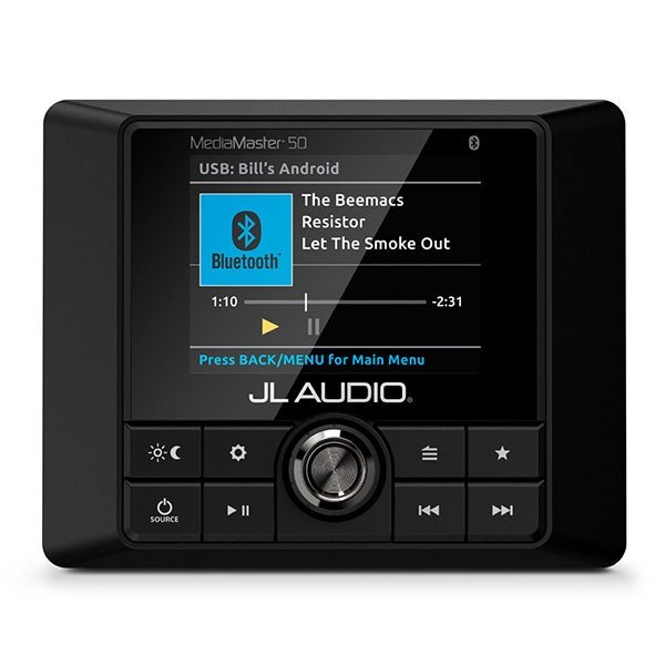 JL Audio MM50 MediaMaster Weatherproof Marine Source Unit with Full Color LCD Display-Car Toys