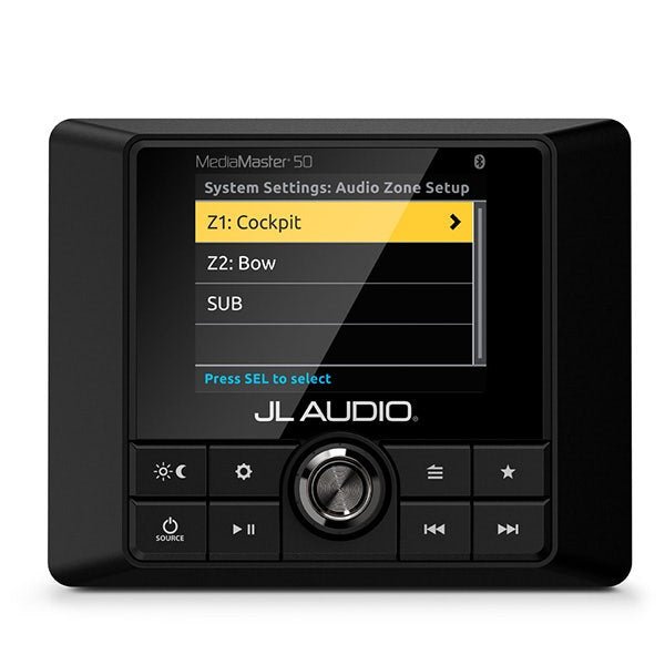 JL Audio MM50 MediaMaster Weatherproof Marine Source Unit with Full Color LCD Display-Car Toys