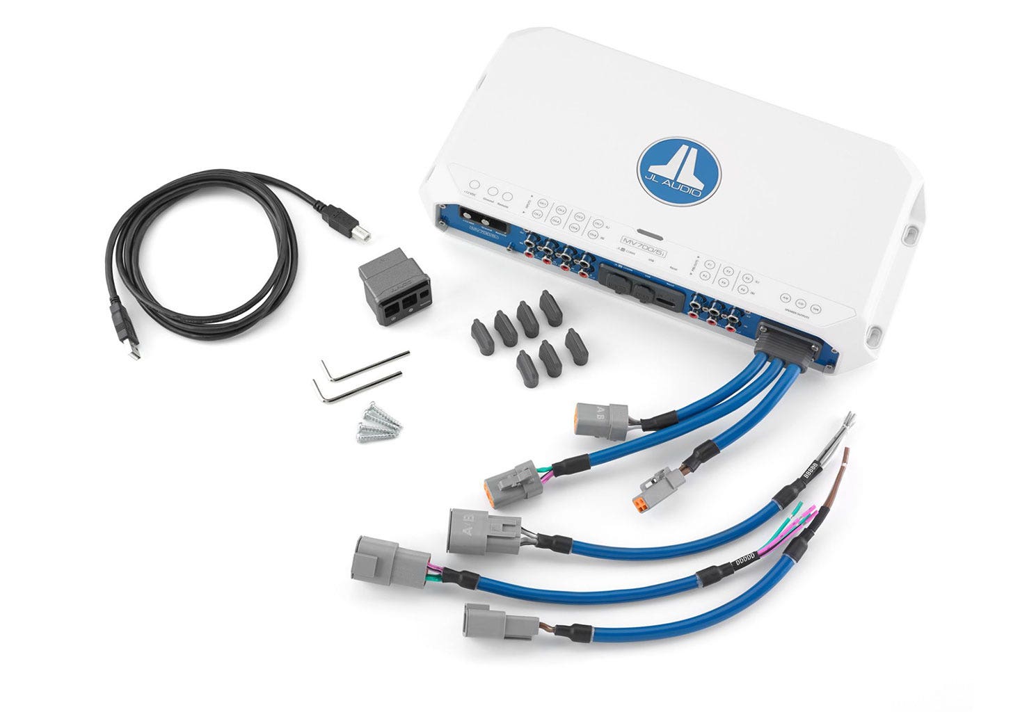 JL Audio MV700/5i 5 Channel Marine Amplifier with Integrated DSP-Car Toys