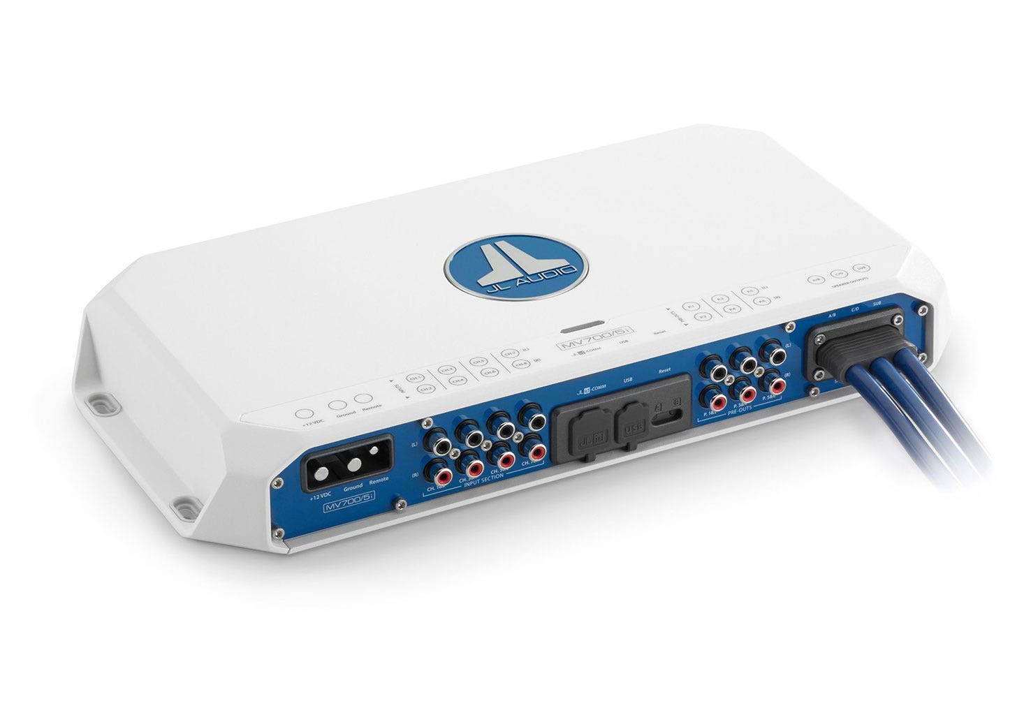 JL Audio MV700/5i 5 Channel Marine Amplifier with Integrated DSP-Car Toys