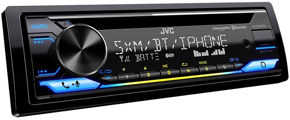 JVC KD-TD91BTS Bluetooth USB Stereo Receiver, CD/DVD Player, 1-DIN Car Head Unit-Car Toys