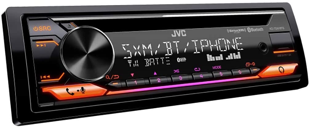 JVC KD-TD91BTS Bluetooth USB Stereo Receiver, CD/DVD Player, 1-DIN Car Head Unit-Car Toys