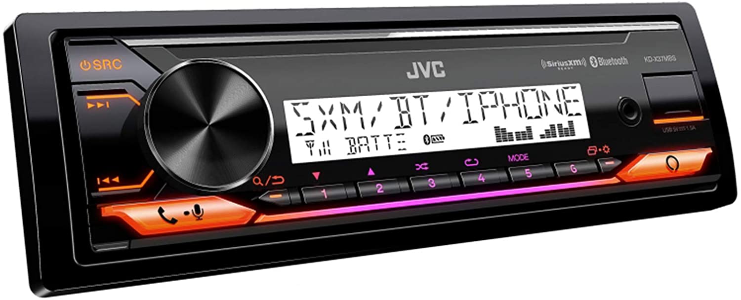 JVC KD-X37MBS Marine Digital Media Receiver with Bluetooth and Amazon Alexa-Car Toys