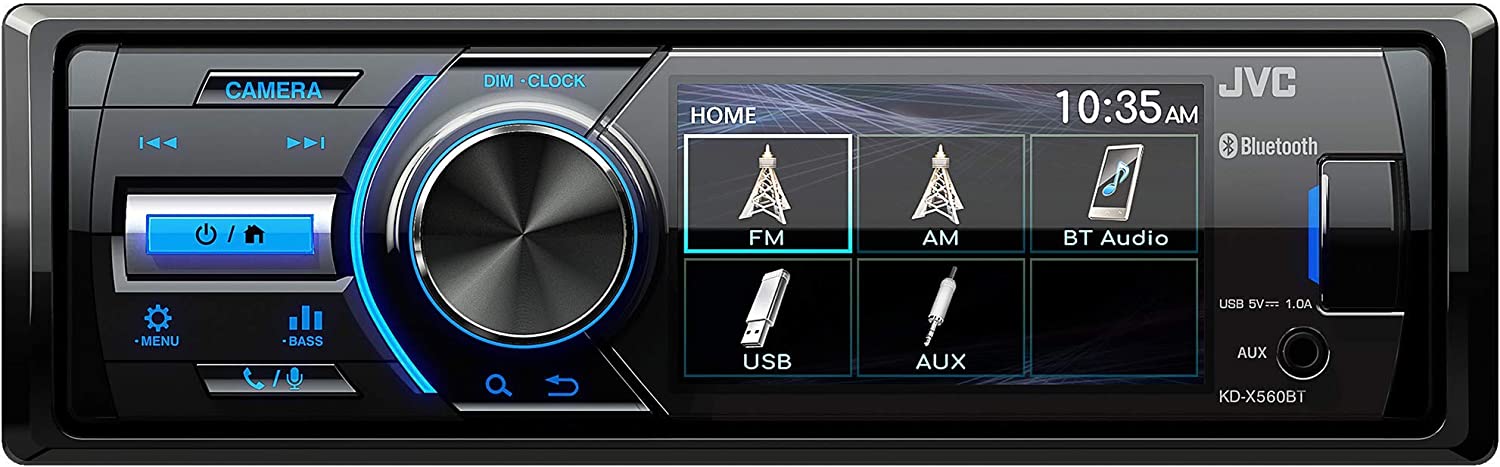 JVC KD-X560BT Marine Powersports Audio Media Receiver, 45W x 4, Bluetooth, DSP-Car Toys