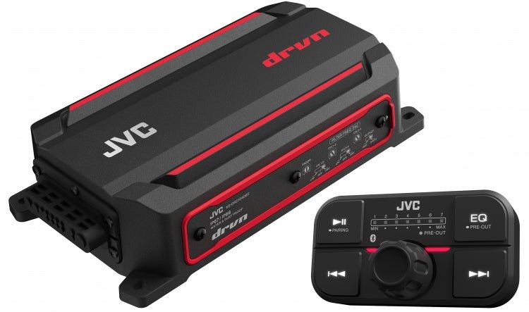 JVC KS-DR2104DBT Marine Powersport 4-Ch Amplifier w/Bluetooth Controller 50W x 4-Car Toys