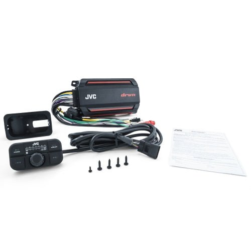 JVC KS-DR2104DBT Marine Powersport 4-Ch Amplifier w/Bluetooth Controller 50W x 4-Car Toys