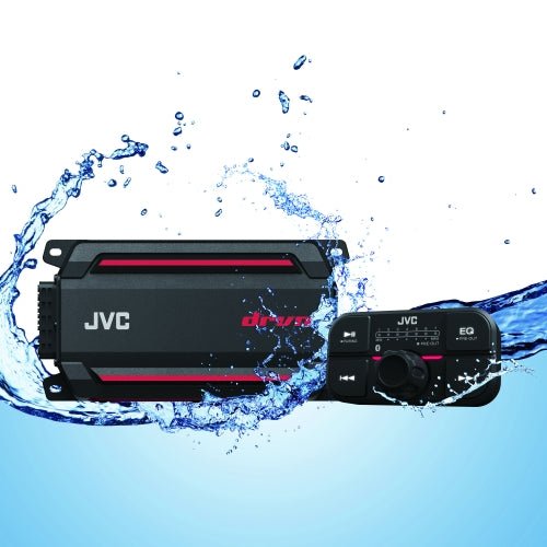 JVC KS-DR2104DBT Marine Powersport 4-Ch Amplifier w/Bluetooth Controller 50W x 4-Car Toys