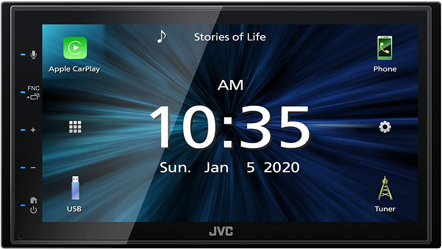 JVC KW-M560BT 6.8" Media Receiver with Apple CarPlay, Android Auto and USB Mirroring-Car Toys