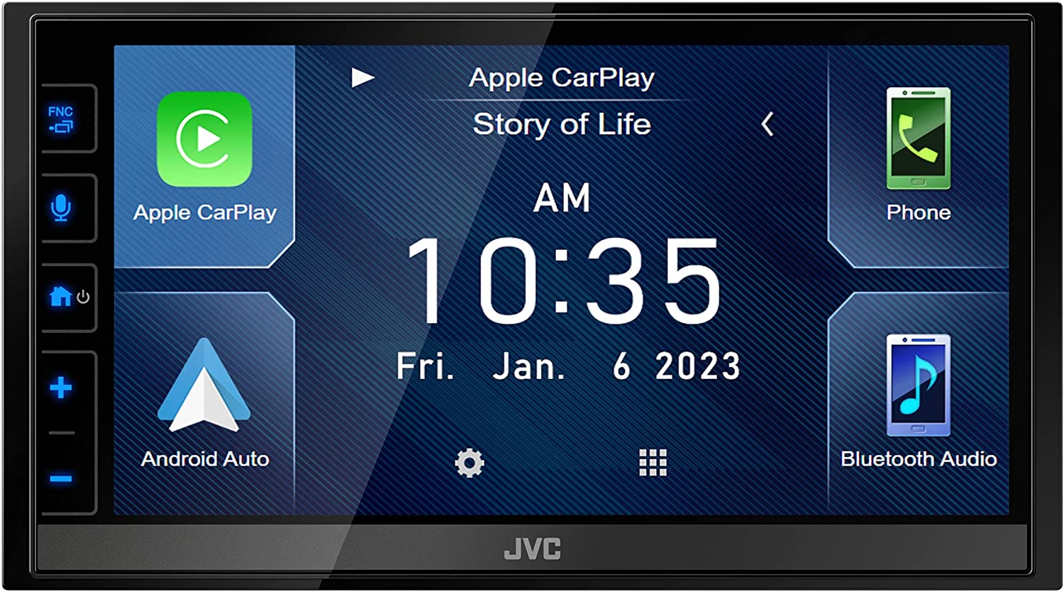 JVC KW-M785BW 2-DIN Car Stereo, Wireless Apple CarPlay/AA, Maestro & SXM Ready-Car Toys