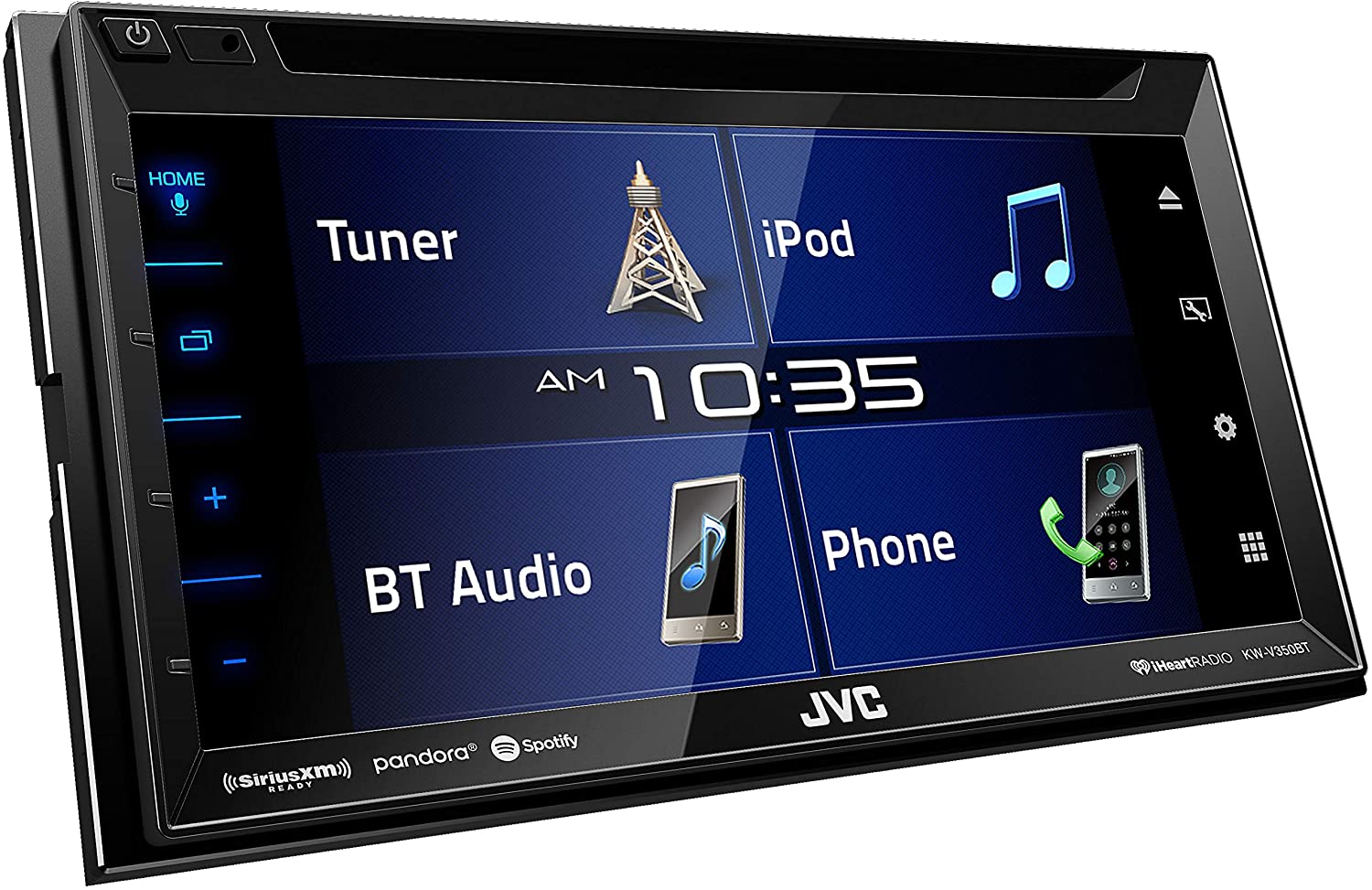 JVC KW-V350BT Car Stereo, 2-DIN Bluetooth Head Unit w/ CD/DVD Player & USB Port-Car Toys