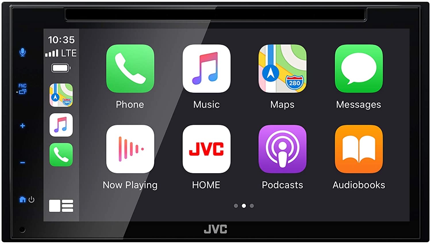 JVC KW-V660BT Head Unit, Apple CarPlay Android Auto Car Stereo, DVD/CD Receiver-Car Toys