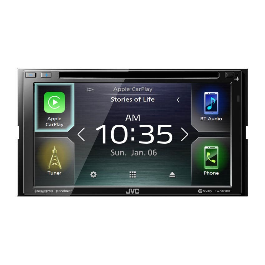 JVC KW-V850BT 6.8" DVD/Media Receiver with Apple CarPlay and Android Auto-Car Toys