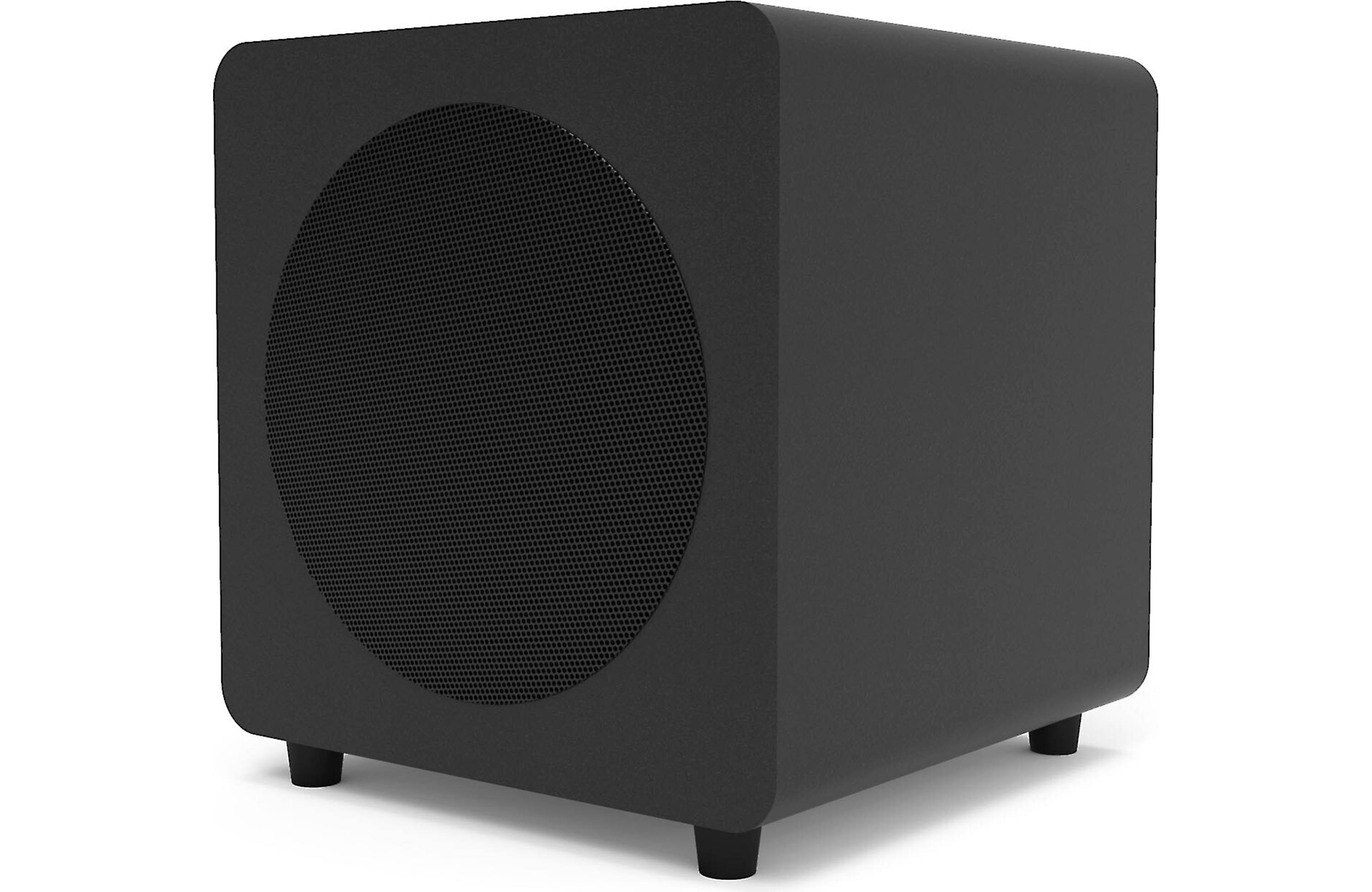 Kanto SUB8VMB Powered Sealed 8" Floor/Tabletop Home Audio Subwoofer, 300W, Black-Car Toys