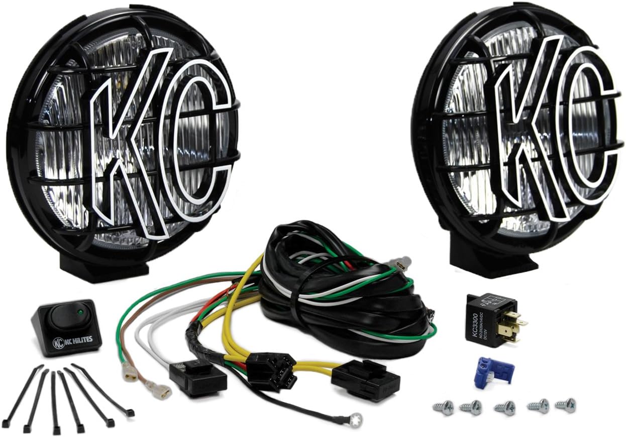 KC HiLiTES 0152 6" Apollo Pro Halogen 2-Light System - 100 Watt Fog Beam-Car Toys