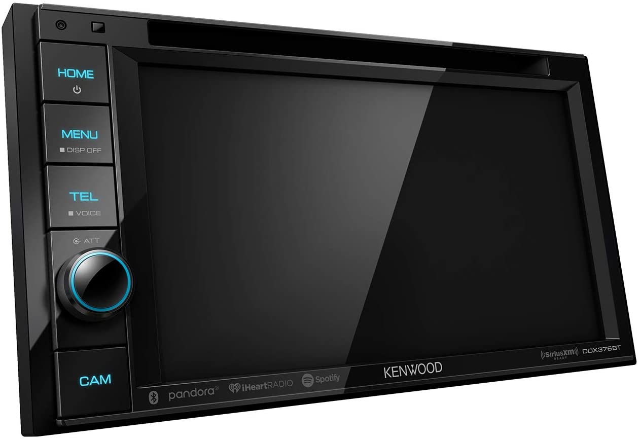 Kenwood DDX376BT 6.2" CD/DVD Car Stereo Receiver, Bluetooth Multimedia Head Unit-Car Toys