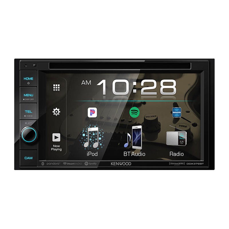 Kenwood DDX376BT 6.2 DVD/Media Receiver with Built-in Bluetooth (Certified Refurbished)-Car Toys