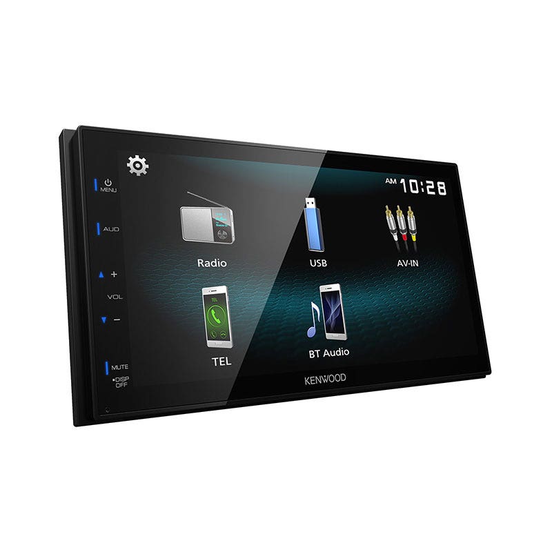 Kenwood DMX125BTB 6.8 Inch Multimedia Receiver with Bluetooth (Factory Refurbished)-Car Toys