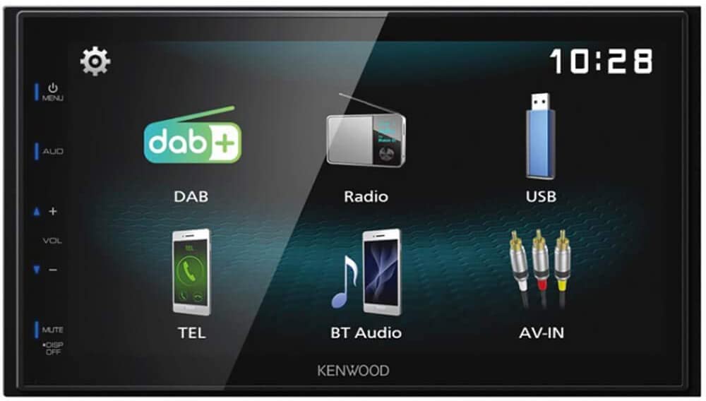 Kenwood DMX125BTB 6.8 Inch Multimedia Receiver with Bluetooth (Factory Refurbished)-Car Toys