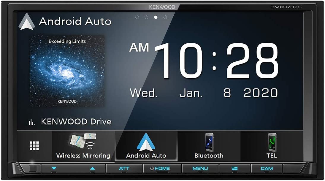 Kenwood DMX9707S 2-DIN Car Stereo, Wired/Wireless Apple CarPlay & AA-Car Toys