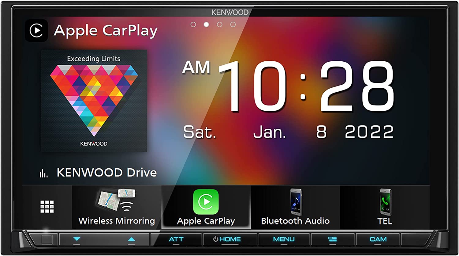 Kenwood DMX9708S 6.95" Media Receiver with Wireless Apple CarPlay and Android Auto-Car Toys