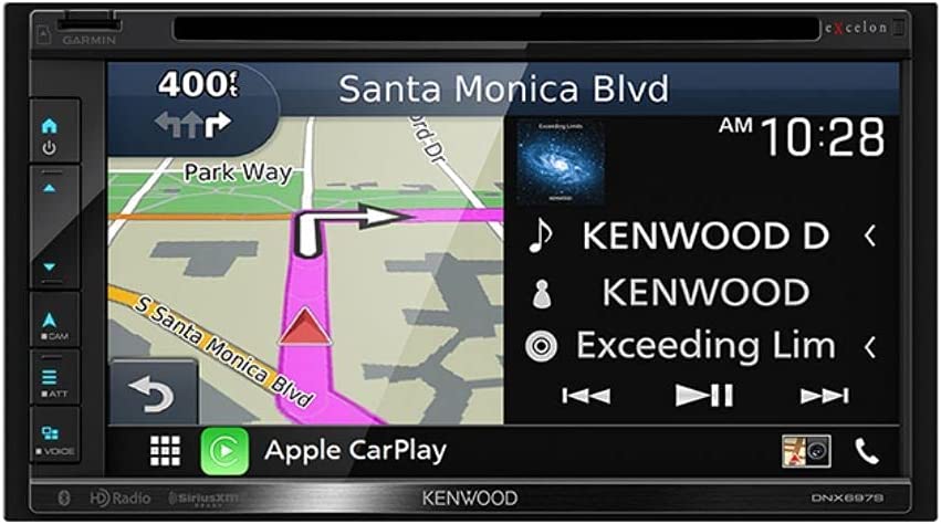 Kenwood DNX697S 6.8" CD/DVD Receiver with Apple CarPlay, Android Auto and Navigation-Car Toys