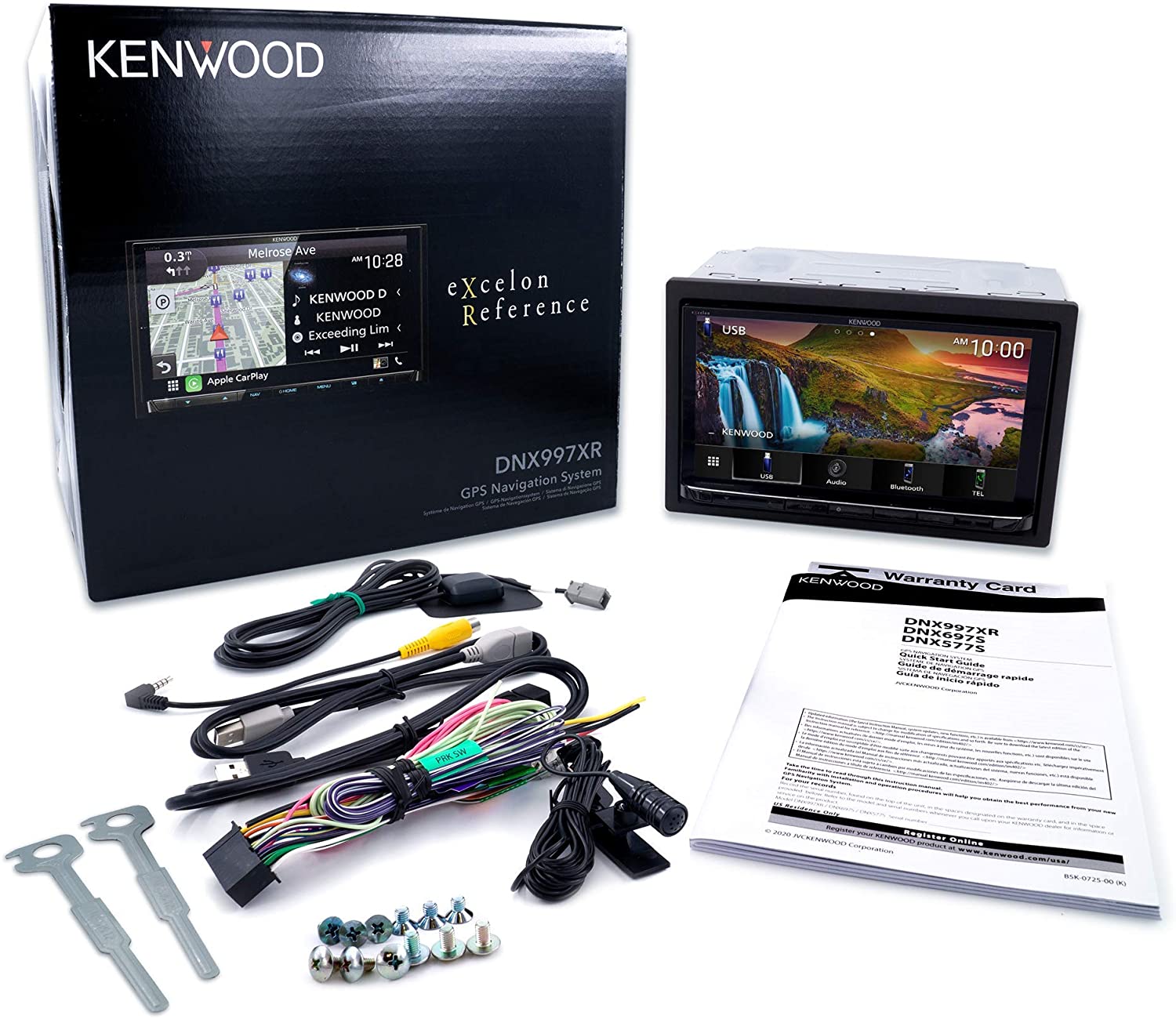 kenwood-excelon-dnx997xr-68-dvd-car-stereo-w-maps-apple-carplay-android-auto-363481