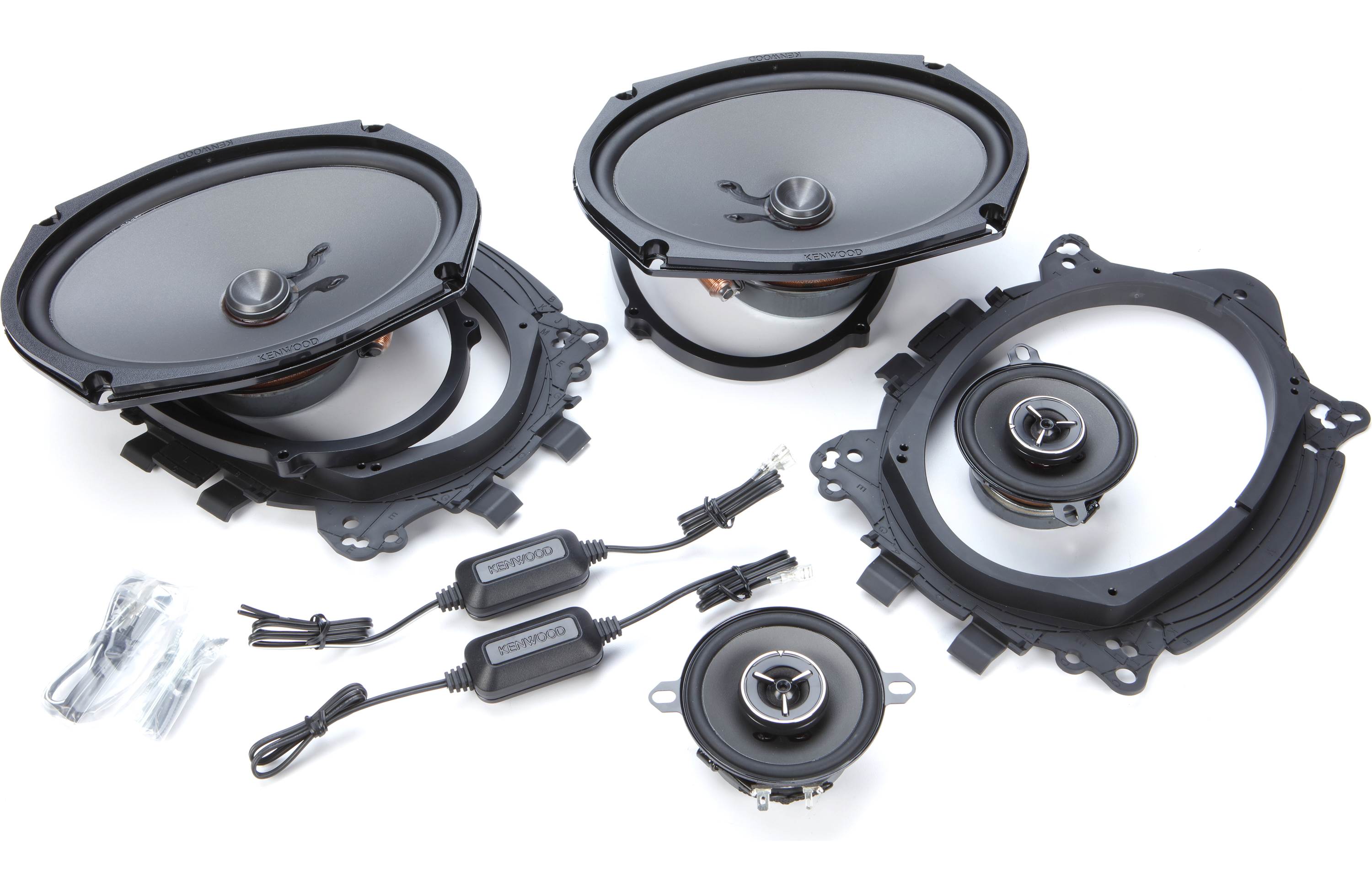 Kenwood eXcelon KFC-XP6903C 6x9" + 3 1/2" Direct Fit Component Speaker System-Car Toys