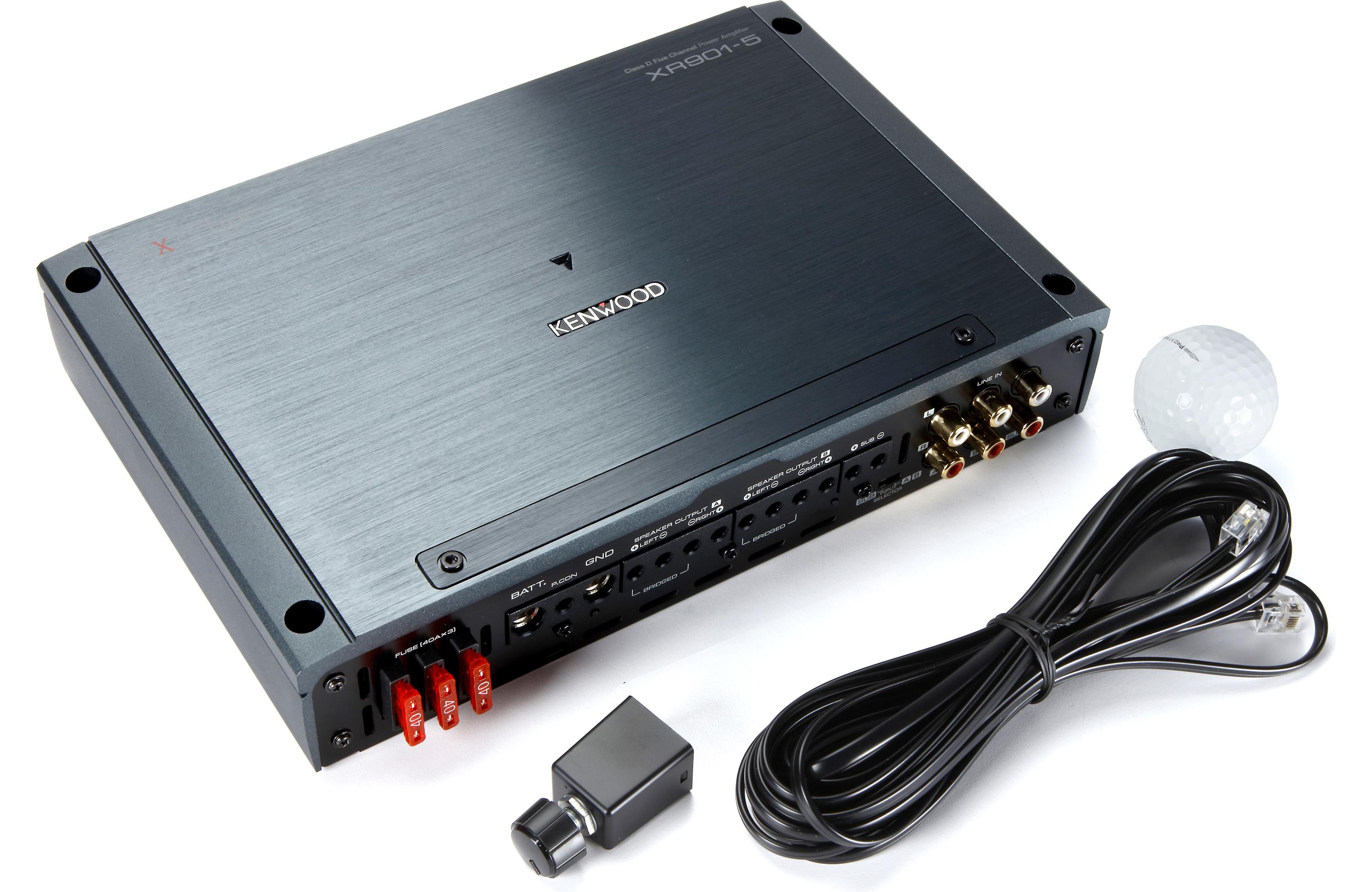 Kenwood eXcelon XR901-5 Reference Series 5-Channel Class-D Car Audio Amplifier-Car Toys