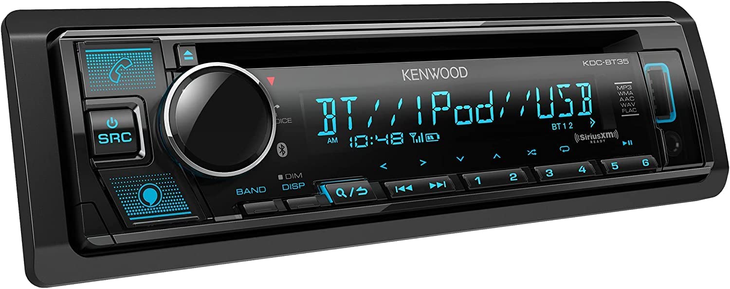 Kenwood KDC-BT35 CD-Receiver with Amazon Alexa and Bluetooth-Car Toys