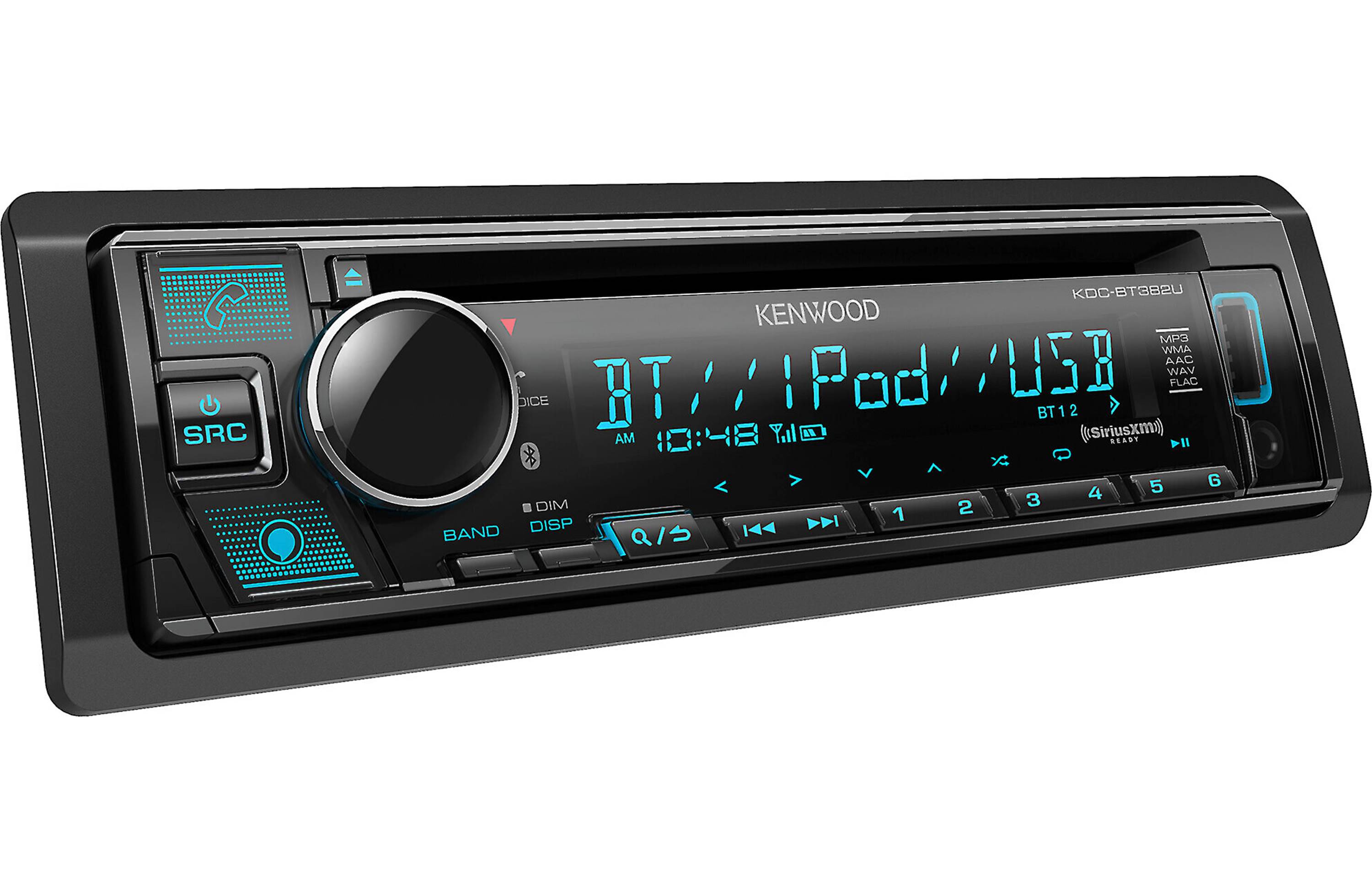 Kenwood KDC-BT382U CD Receiver with Alexa and Bluetooth-Car Toys