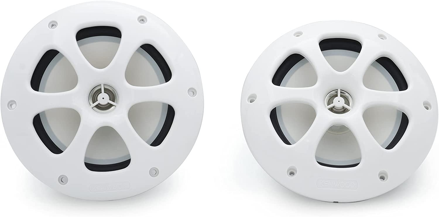 Kenwood KFC-1613MRW 6.5" Marine/Powersports Speakers - White-Car Toys