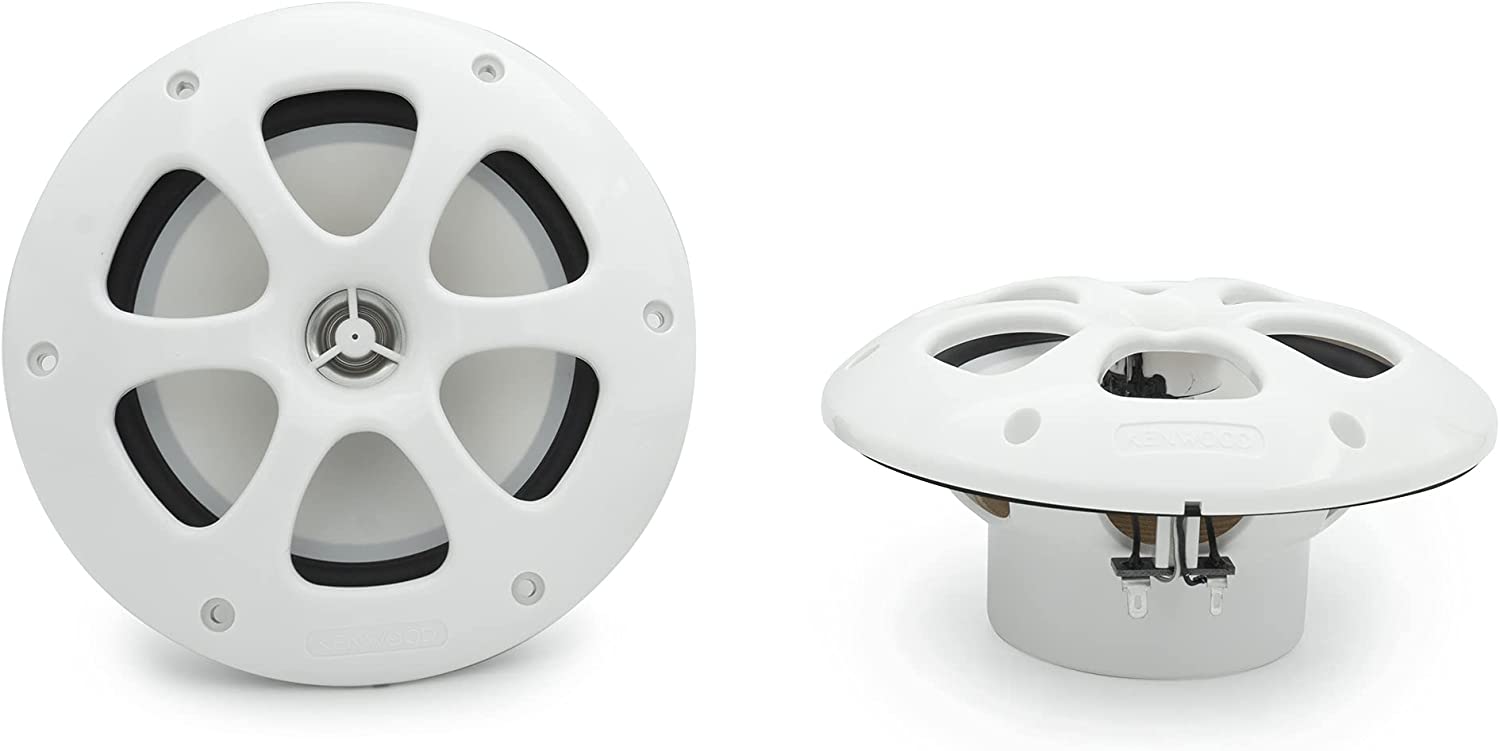 Kenwood KFC-1613MRW 6.5" Marine/Powersports Speakers - White-Car Toys