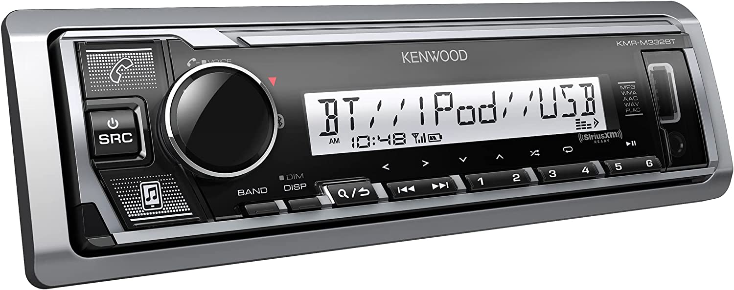 Kenwood KMR-M332BT Marine/Powersports/Car Receiver with Bluetooth-Car Toys