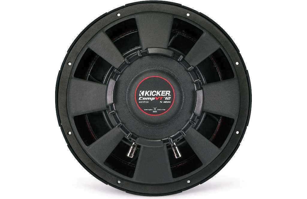 Kicker 43CVT124 12 Inch CompVT Shallow Subwoofer - 4 Ohm-Car Toys