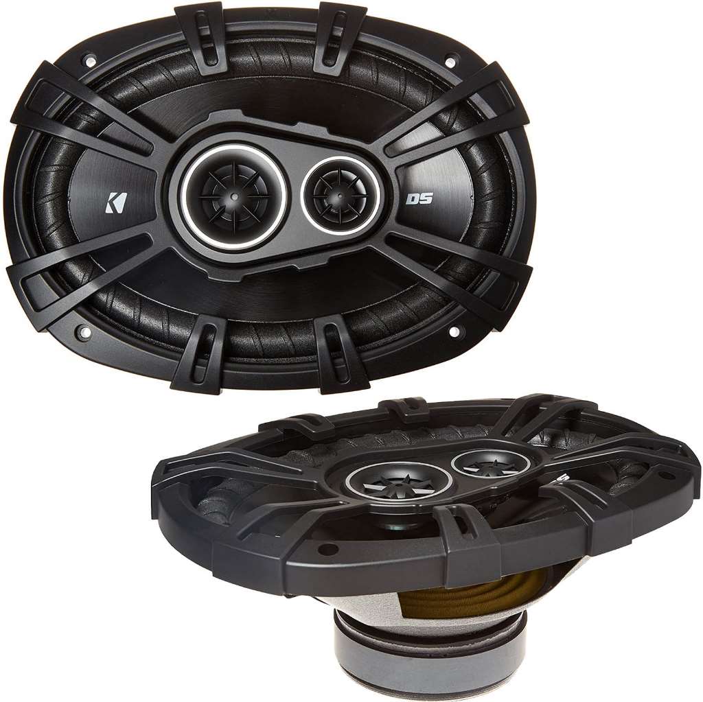 Kicker 43DSC69304 DS-Series 6x9" 3-Way Car Audio Coaxial Speakers, 90 Watts RMS-Car Toys