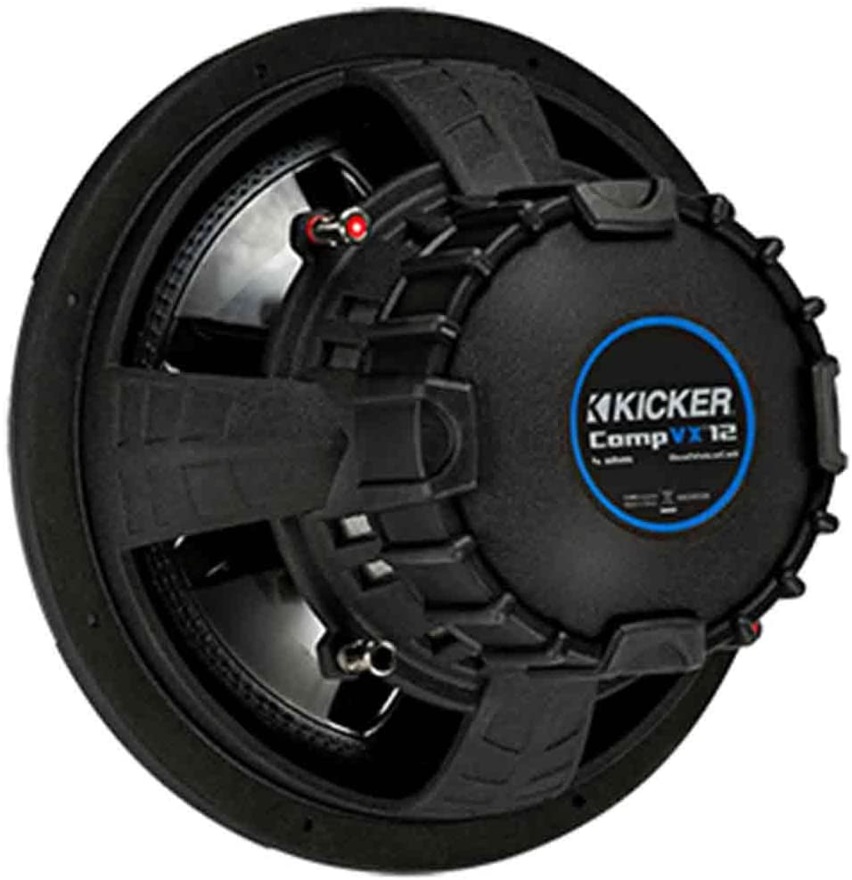 Kicker 44CVX122 Car Audio Subwoofer, CompVX 12" DVC 2-Ohm Sub, 750 Watt RMS-Car Toys