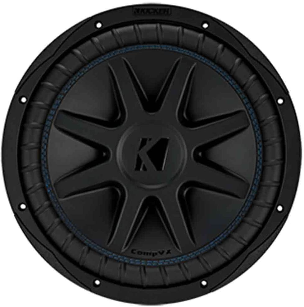 Kicker 44CVX122 Car Audio Subwoofer, CompVX 12" DVC 2-Ohm Sub, 750 Watt RMS-Car Toys