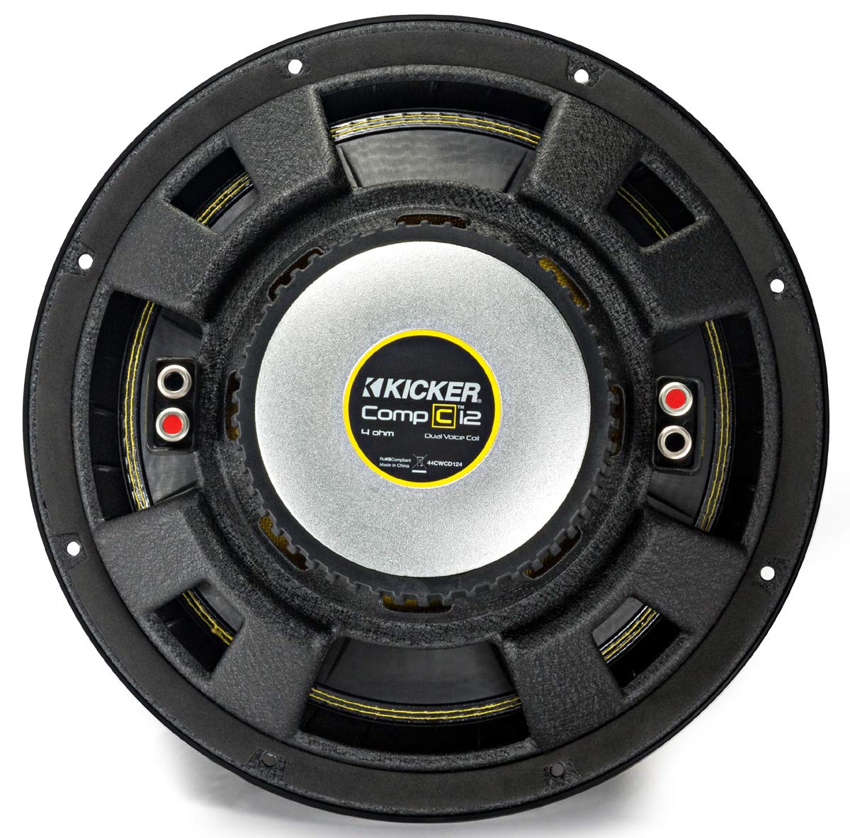 Kicker 44CWCD124 CompC 12" 300 Watt Dual Voice Coil Subwoofer - 4-Ohm-Car Toys