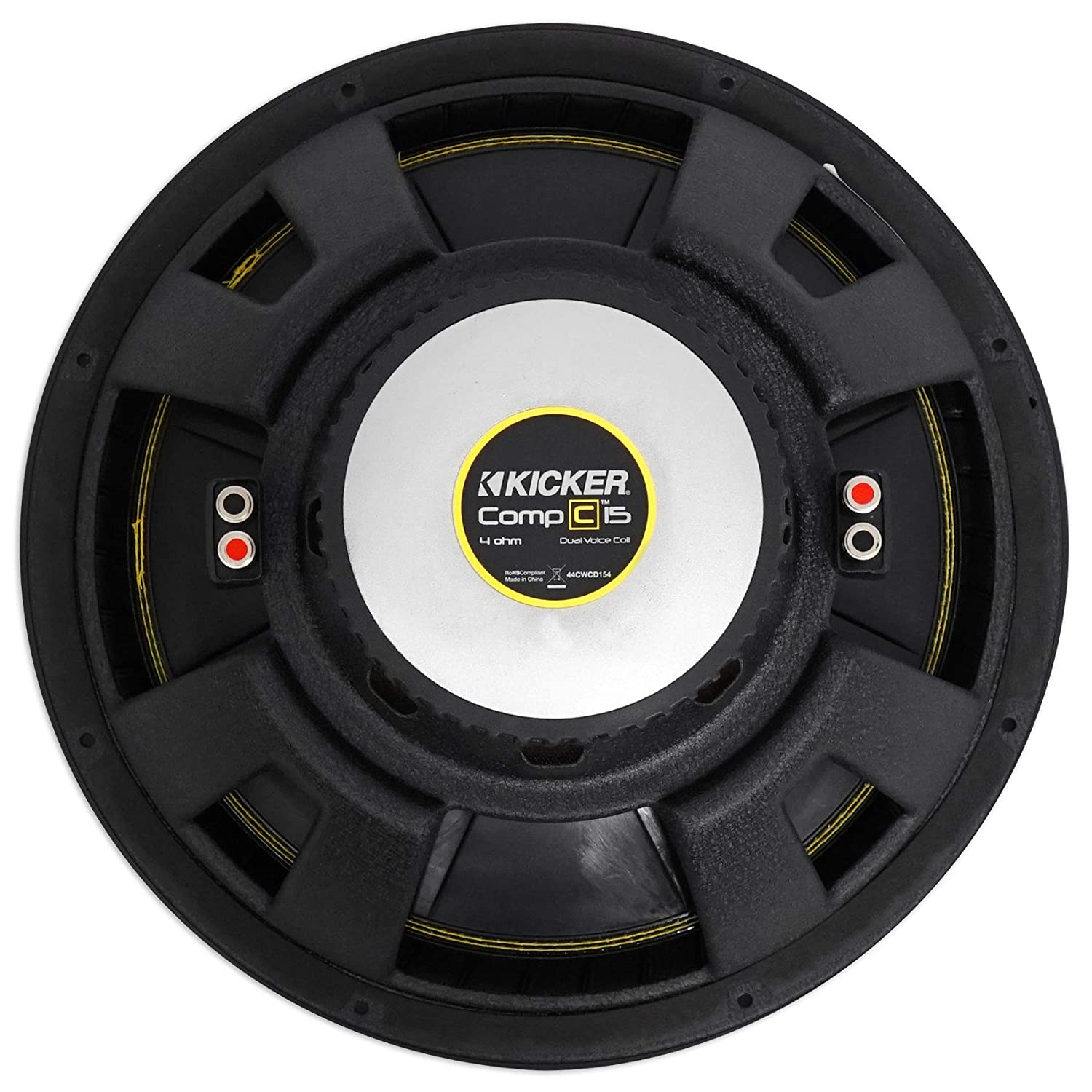 Kicker 44CWCD154 15" CompC Dual Voice Coil Subwoofer - 4 Ohm-Car Toys