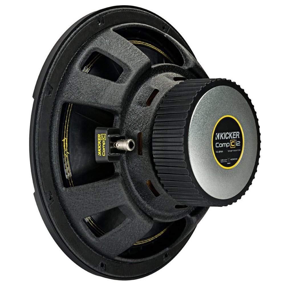 KICKER 44CWCS104 CompC 10" 500 Watt Subwoofer - 4 Ohm-Car Toys