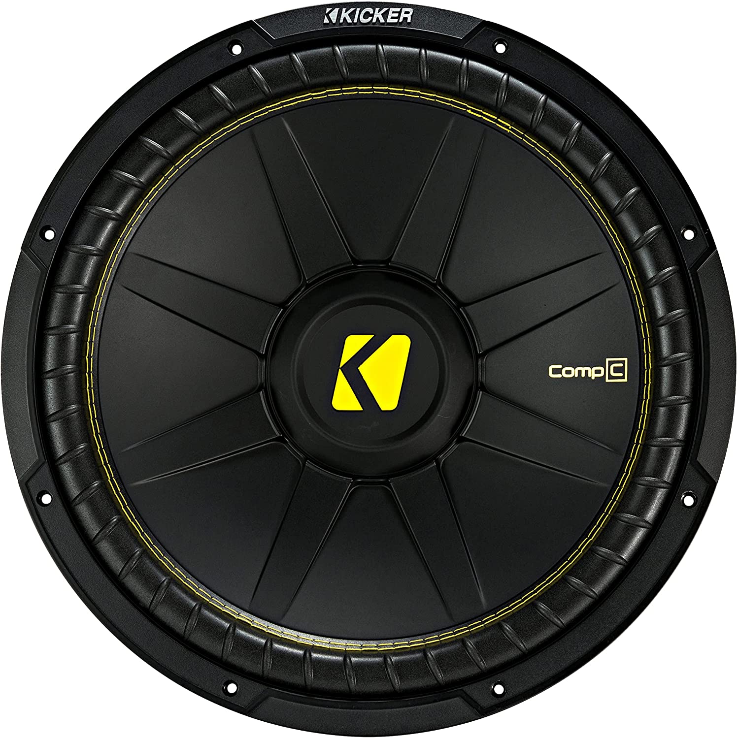 Kicker 44CWCS154 CompC 15" Car Audio Subwoofer, SVC, 4-Ohm, 600 W RMS, 1200 Peak-Car Toys